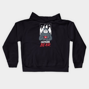 Caffeine Bear Kids Hoodie